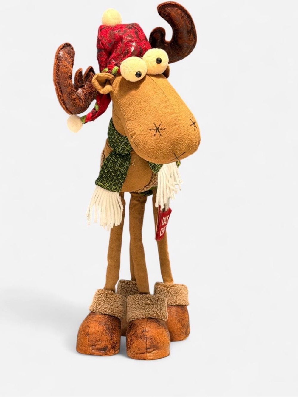 Countdown Standing 18" Reindeer Moose Christmas Lanky Legs Holiday Plush Decor - Picture 1 of 8